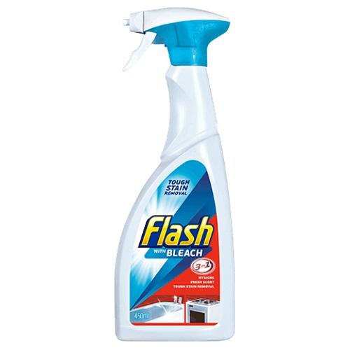 Flash with Bleach 3 in 1 450ml - Case of 10