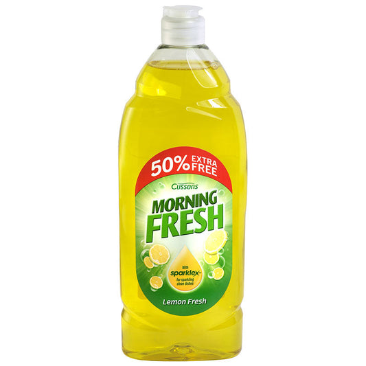 Cussons Morning Fresh Washing Up Liquid Lemon Fresh 450ml 50% Free - Case of 6