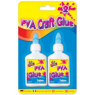 Artbox White PVA Glue Bottles 40ml Twin Pack - Case of 12